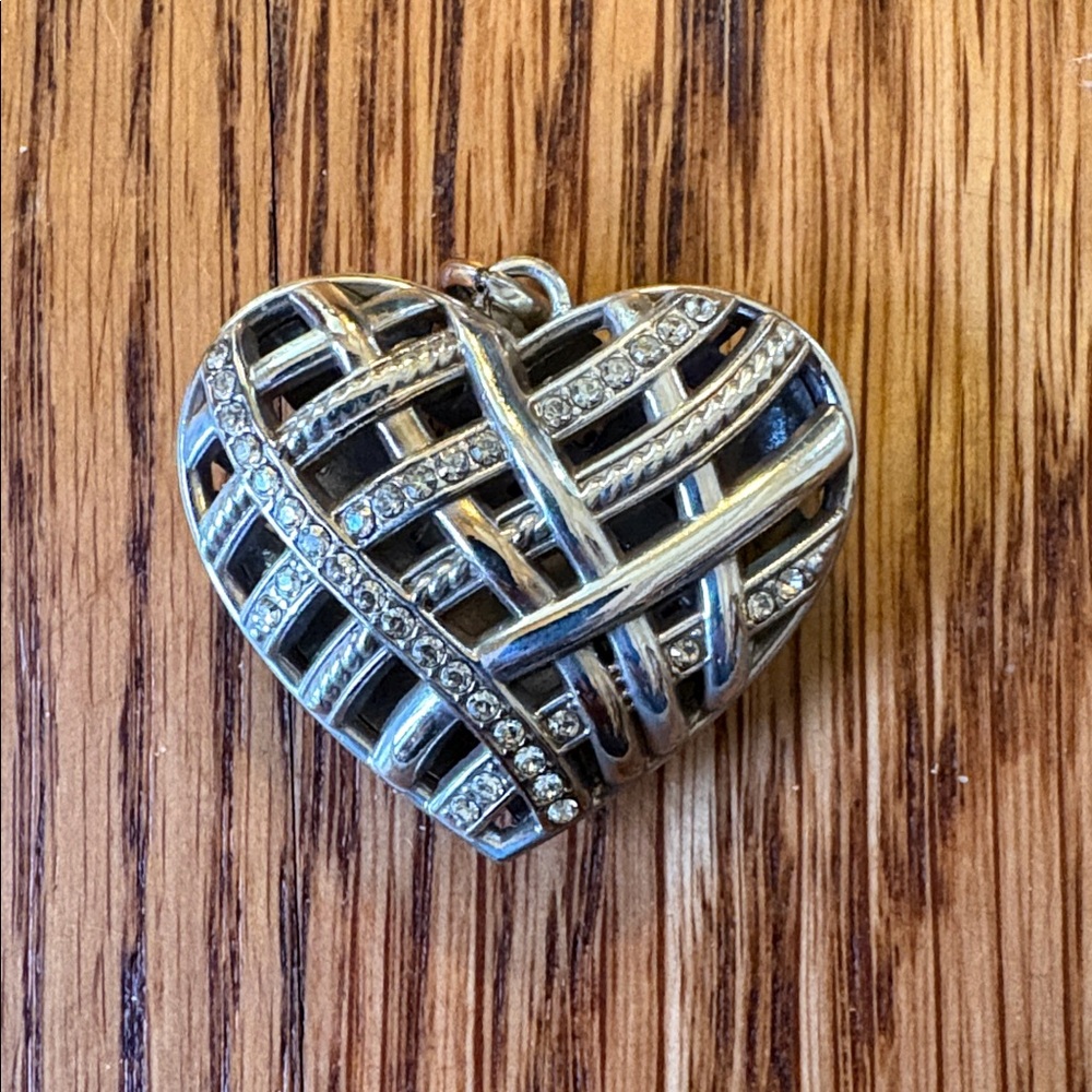 Brighton Silver Woven Heart Ornament